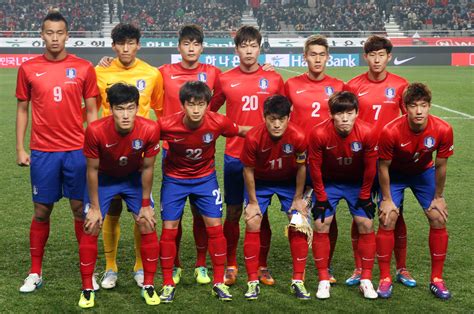 south korea national football team standings